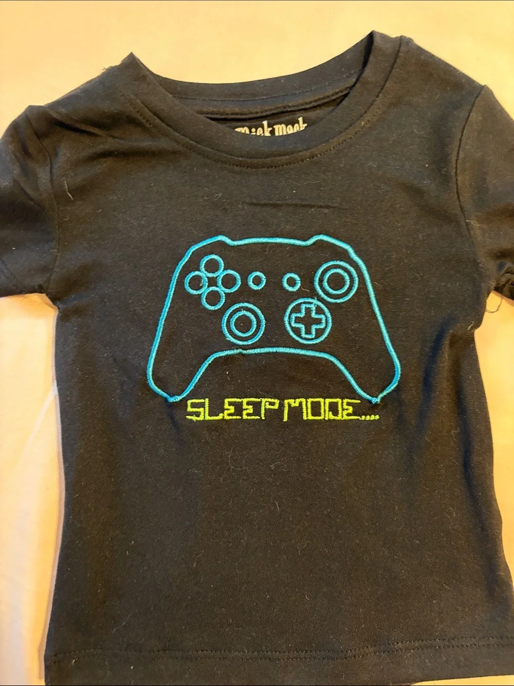 Kids Black & Blue 'Sleep Mode' Gamer Pajama Set